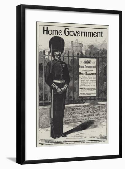 Advertisement, Hudson's Extract of Soap-null-Framed Giclee Print