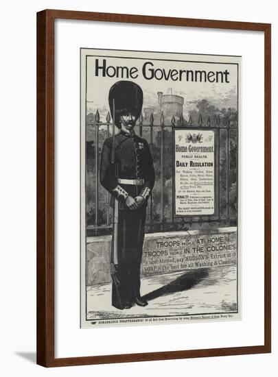 Advertisement, Hudson's Extract of Soap-null-Framed Giclee Print