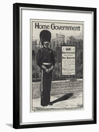 Advertisement, Hudson's Extract of Soap-null-Framed Giclee Print