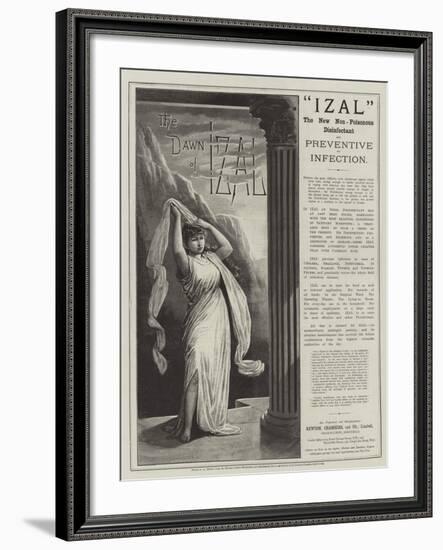 Advertisement, Izal-null-Framed Giclee Print