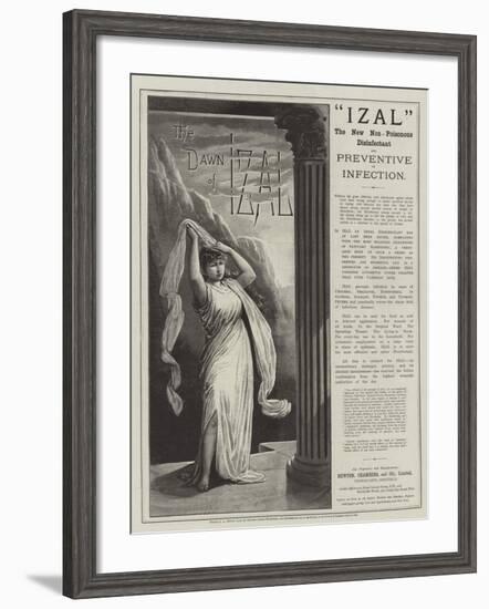 Advertisement, Izal-null-Framed Giclee Print