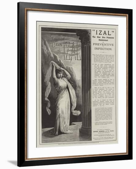 Advertisement, Izal-null-Framed Giclee Print