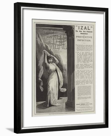 Advertisement, Izal-null-Framed Giclee Print