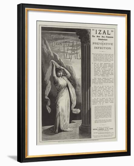 Advertisement, Izal-null-Framed Giclee Print