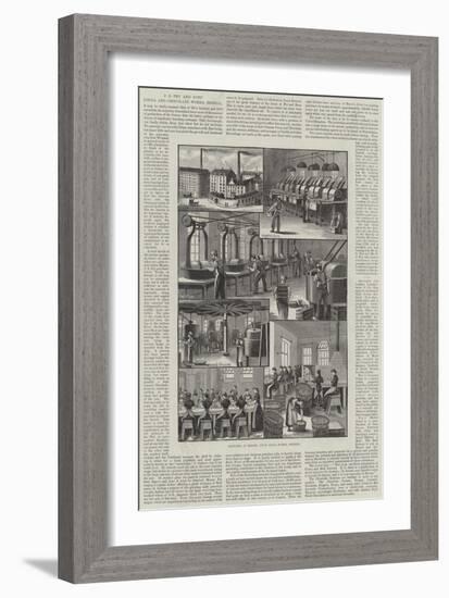 Advertisement, J S Fry and Sons' Cocoa and Chocolate Works, Bristol-null-Framed Giclee Print