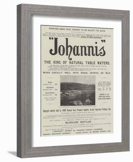 Advertisement, Johannis-null-Framed Giclee Print