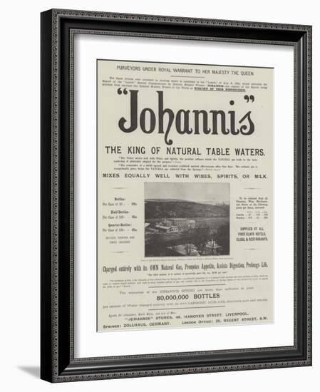 Advertisement, Johannis-null-Framed Giclee Print