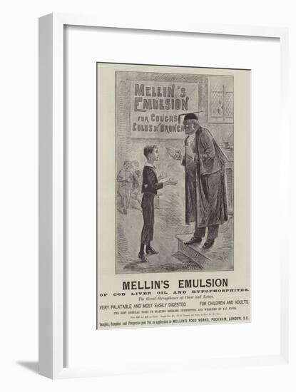 Advertisement, Mellin's Emulsion-null-Framed Giclee Print