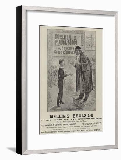 Advertisement, Mellin's Emulsion-null-Framed Giclee Print