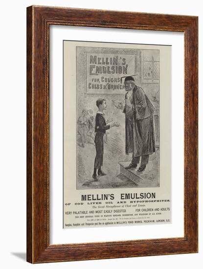 Advertisement, Mellin's Emulsion-null-Framed Giclee Print