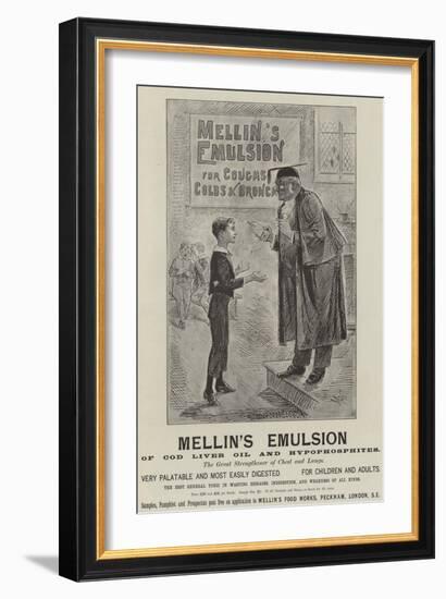 Advertisement, Mellin's Emulsion-null-Framed Giclee Print