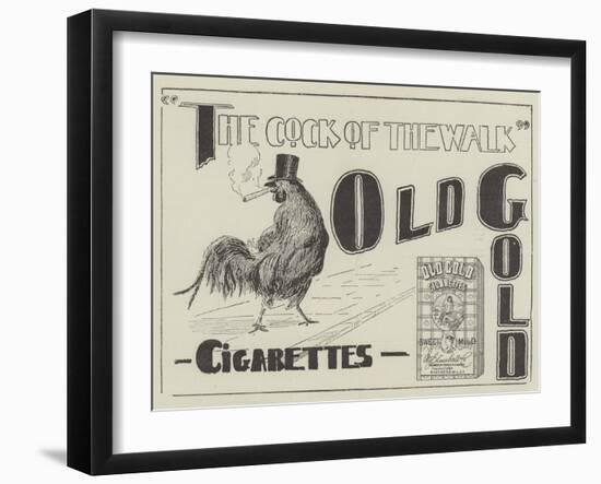 Advertisement, Old Gold Cigarettes-null-Framed Giclee Print