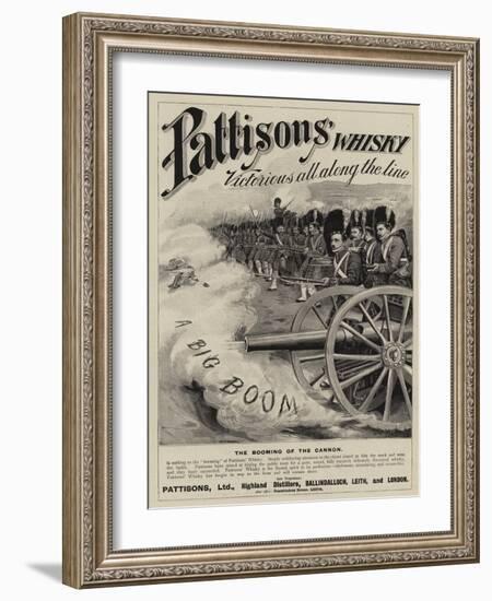 Advertisement, Pattisons' Whisky-null-Framed Giclee Print