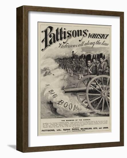 Advertisement, Pattisons' Whisky-null-Framed Giclee Print