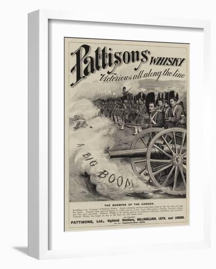 Advertisement, Pattisons' Whisky-null-Framed Giclee Print