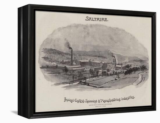 Advertisement, Saltaire-William Lionel Wyllie-Framed Premier Image Canvas