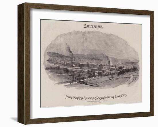 Advertisement, Saltaire-William Lionel Wyllie-Framed Giclee Print