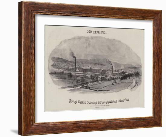 Advertisement, Saltaire-William Lionel Wyllie-Framed Giclee Print