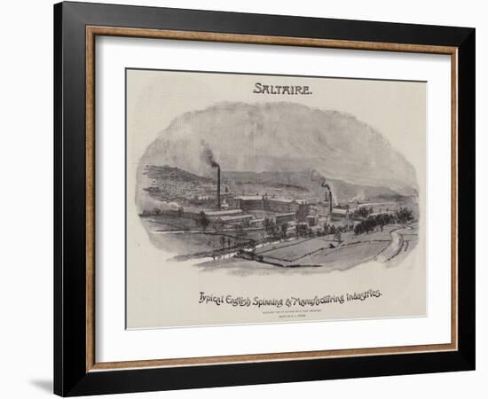 Advertisement, Saltaire-William Lionel Wyllie-Framed Giclee Print