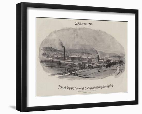 Advertisement, Saltaire-William Lionel Wyllie-Framed Giclee Print