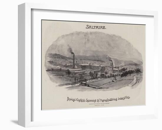 Advertisement, Saltaire-William Lionel Wyllie-Framed Giclee Print