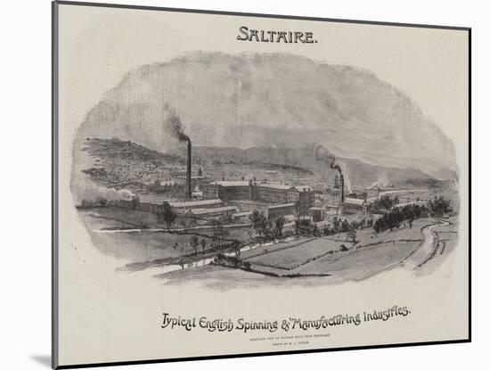 Advertisement, Saltaire-William Lionel Wyllie-Mounted Giclee Print