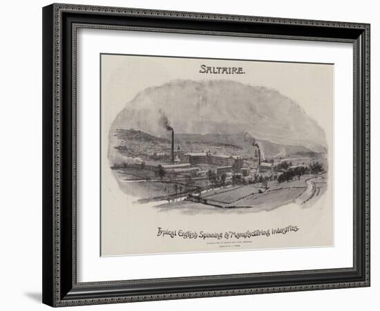 Advertisement, Saltaire-William Lionel Wyllie-Framed Giclee Print