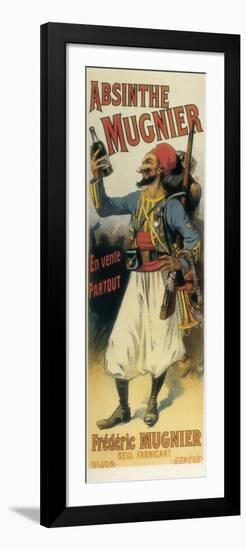 Advertisement Sign for Absinthe 'Mugnier', 1895-null-Framed Art Print