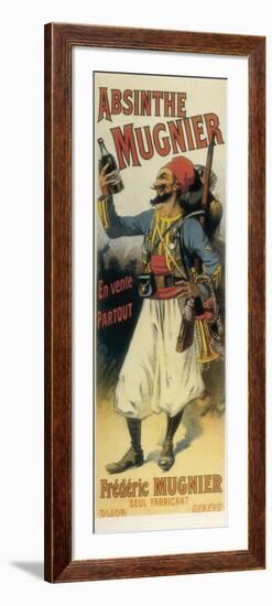 Advertisement Sign for Absinthe 'Mugnier', 1895-null-Framed Art Print