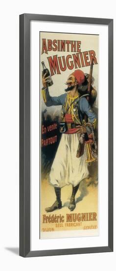 Advertisement Sign for Absinthe 'Mugnier', 1895-null-Framed Art Print