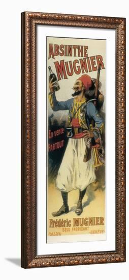 Advertisement Sign for Absinthe 'Mugnier', 1895-null-Framed Art Print