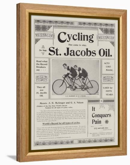 Advertisement, St Jacobs Oil-null-Framed Premier Image Canvas