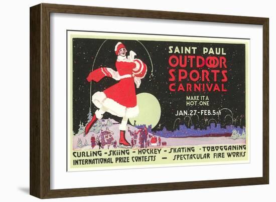 Advertisement, St. Paul Carnival, Minnesota-null-Framed Premium Giclee Print