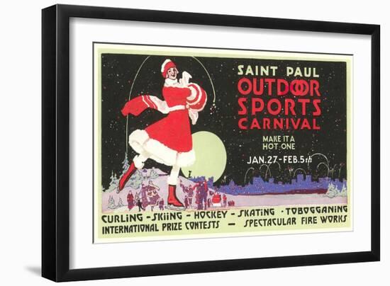 Advertisement, St. Paul Carnival, Minnesota-null-Framed Premium Giclee Print