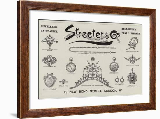 Advertisement; Streeter and Co-null-Framed Giclee Print