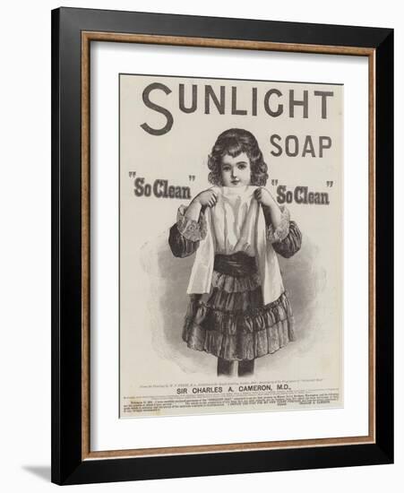 Advertisement, Sunlight Soap-William Powell Frith-Framed Giclee Print