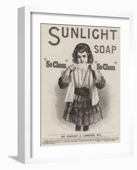 Advertisement, Sunlight Soap-William Powell Frith-Framed Giclee Print