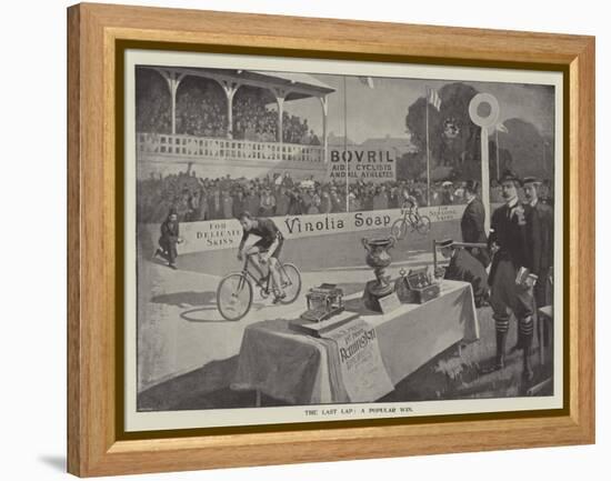 Advertisement, the Last Lap, a Popular Win-null-Framed Premier Image Canvas