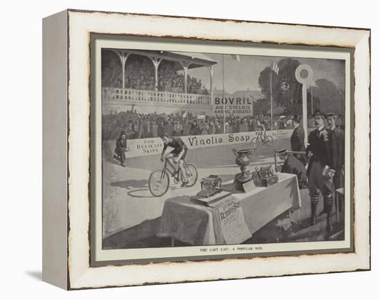Advertisement, the Last Lap, a Popular Win-null-Framed Premier Image Canvas