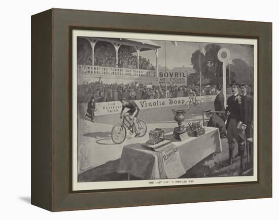 Advertisement, the Last Lap, a Popular Win-null-Framed Premier Image Canvas