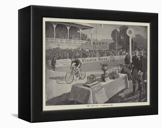 Advertisement, the Last Lap, a Popular Win-null-Framed Premier Image Canvas