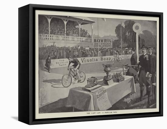 Advertisement, the Last Lap, a Popular Win-null-Framed Premier Image Canvas