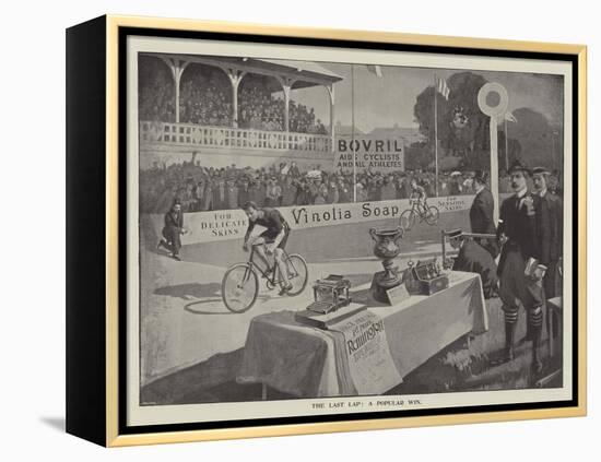 Advertisement, the Last Lap, a Popular Win-null-Framed Premier Image Canvas