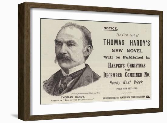 Advertisement, Thomas Hardy-null-Framed Giclee Print