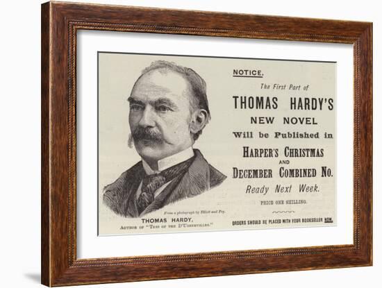 Advertisement, Thomas Hardy-null-Framed Giclee Print