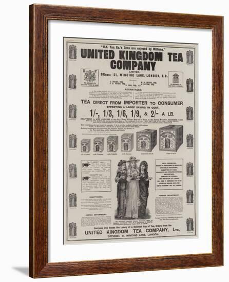 Advertisement, United Kingdom Tea Company-null-Framed Giclee Print