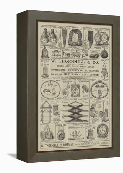 Advertisement, W Thornhill and Company-null-Framed Premier Image Canvas