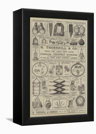 Advertisement, W Thornhill and Company-null-Framed Premier Image Canvas