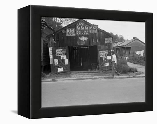 Advertisements for Popular Malaria Cure, Natchez, Mississippi, c.1935-Ben Shahn-Framed Stretched Canvas