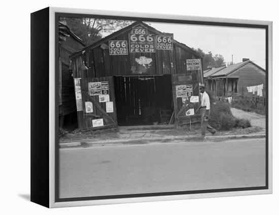 Advertisements for Popular Malaria Cure, Natchez, Mississippi, c.1935-Ben Shahn-Framed Stretched Canvas